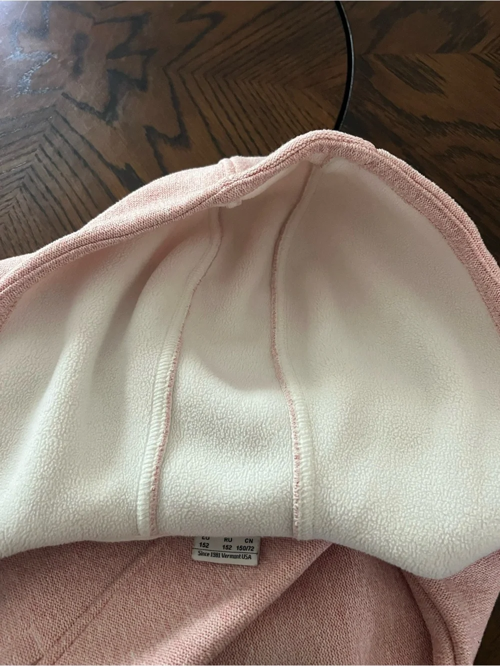 Merrell Girls Hoodie Pink L Full Zip Hooded Polyester Fleece Solid Logo # 588